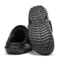 Crocs Classic Black Lined Clogs