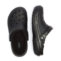 Crocs Classic Black Lined Clogs