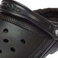 Crocs Classic Black Lined Clogs