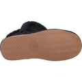 Hush Puppies Ashleigh Suede And Faux Fur Women's Black Slippers