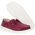 HEYDUDE Wendy Corduroy Leo Polyester Women's Burgundy Loafers