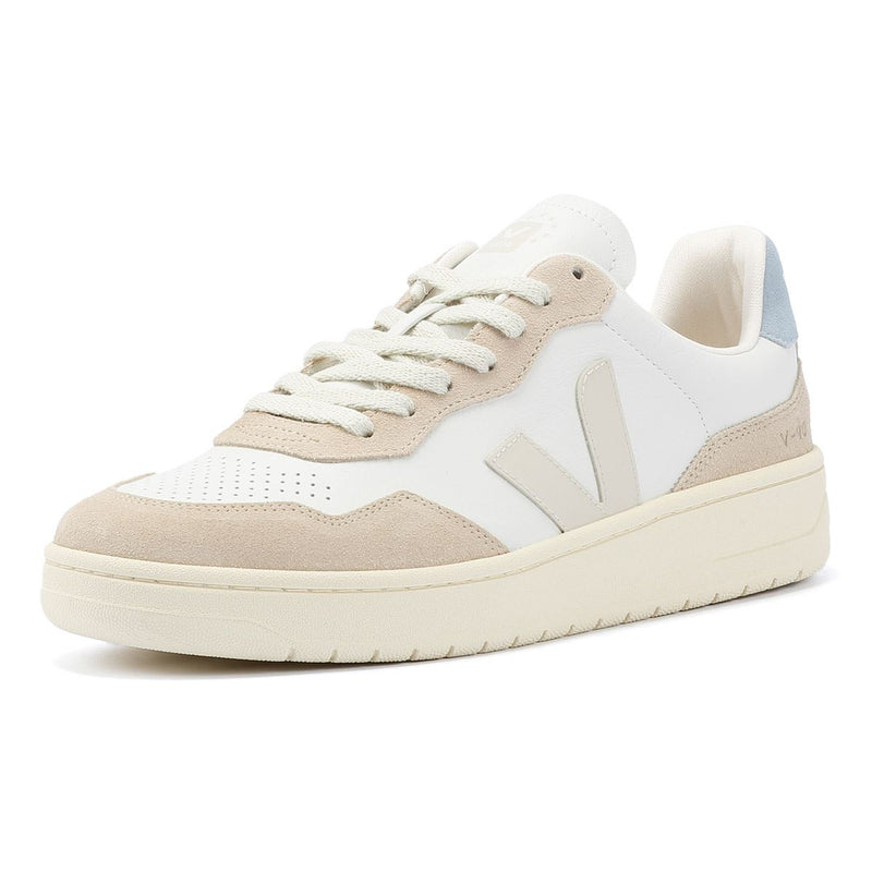 Veja V-90 Leather Men's White/Pierre/Steel Trainers