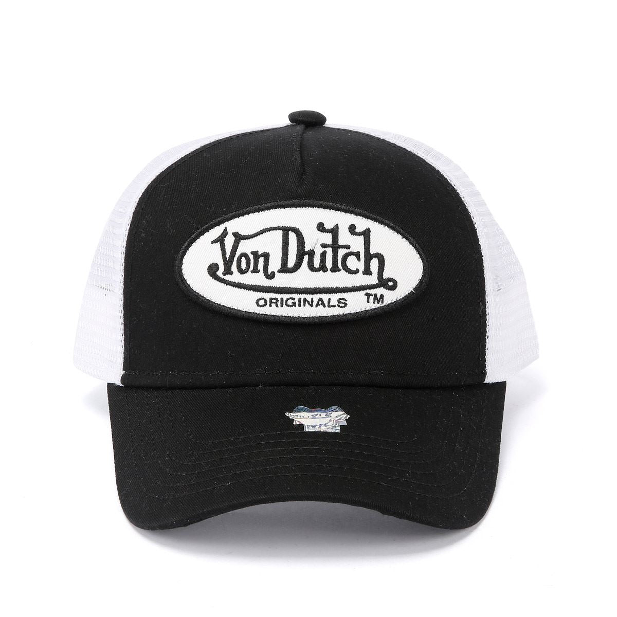 Von Dutch Trucker Boston Cotton Black/White Caps