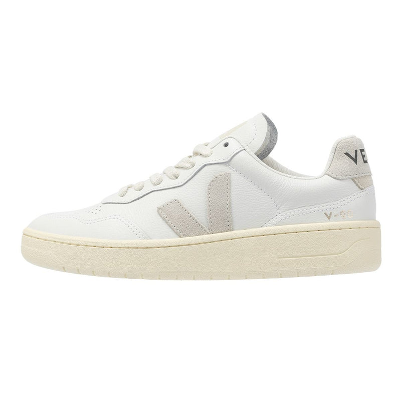 Veja V-90 Leather Women's White/Natural Trainers