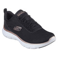 Skechers Flex Appeal 5.0 Uptake Textile Women's Black/Rose Gold Trainers