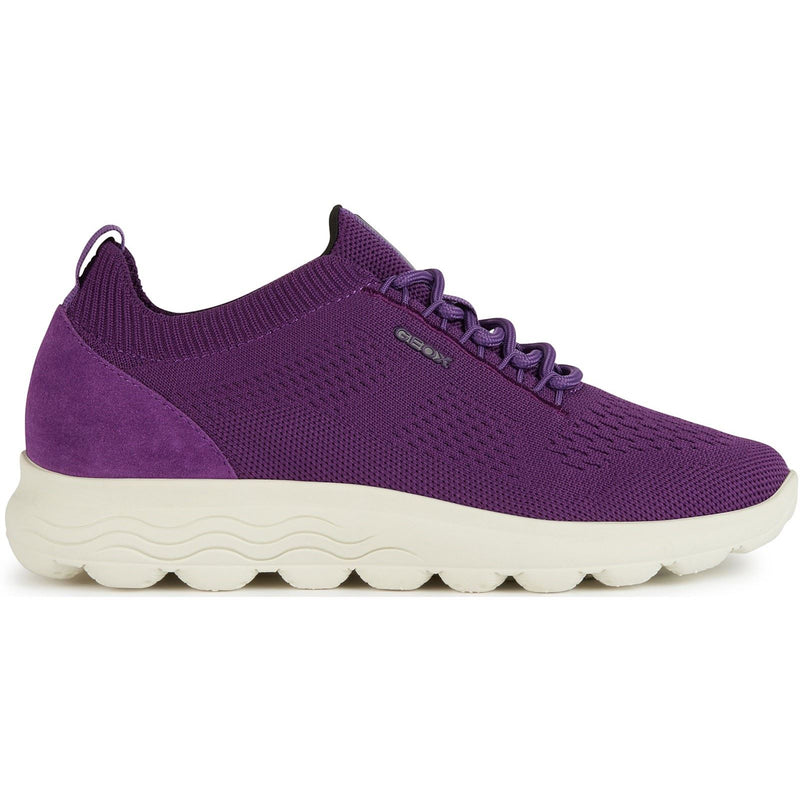 Geox D Spherica A Leather Women's Purple Trainers