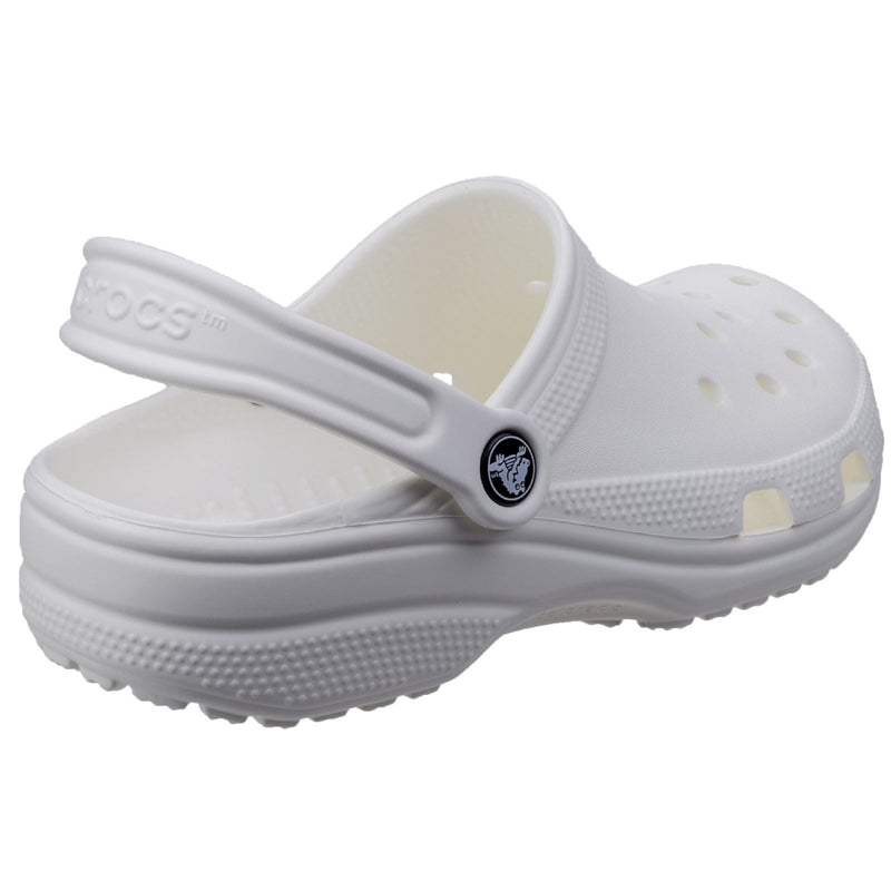 Crocs Classic Croslite Rubber White Clogs