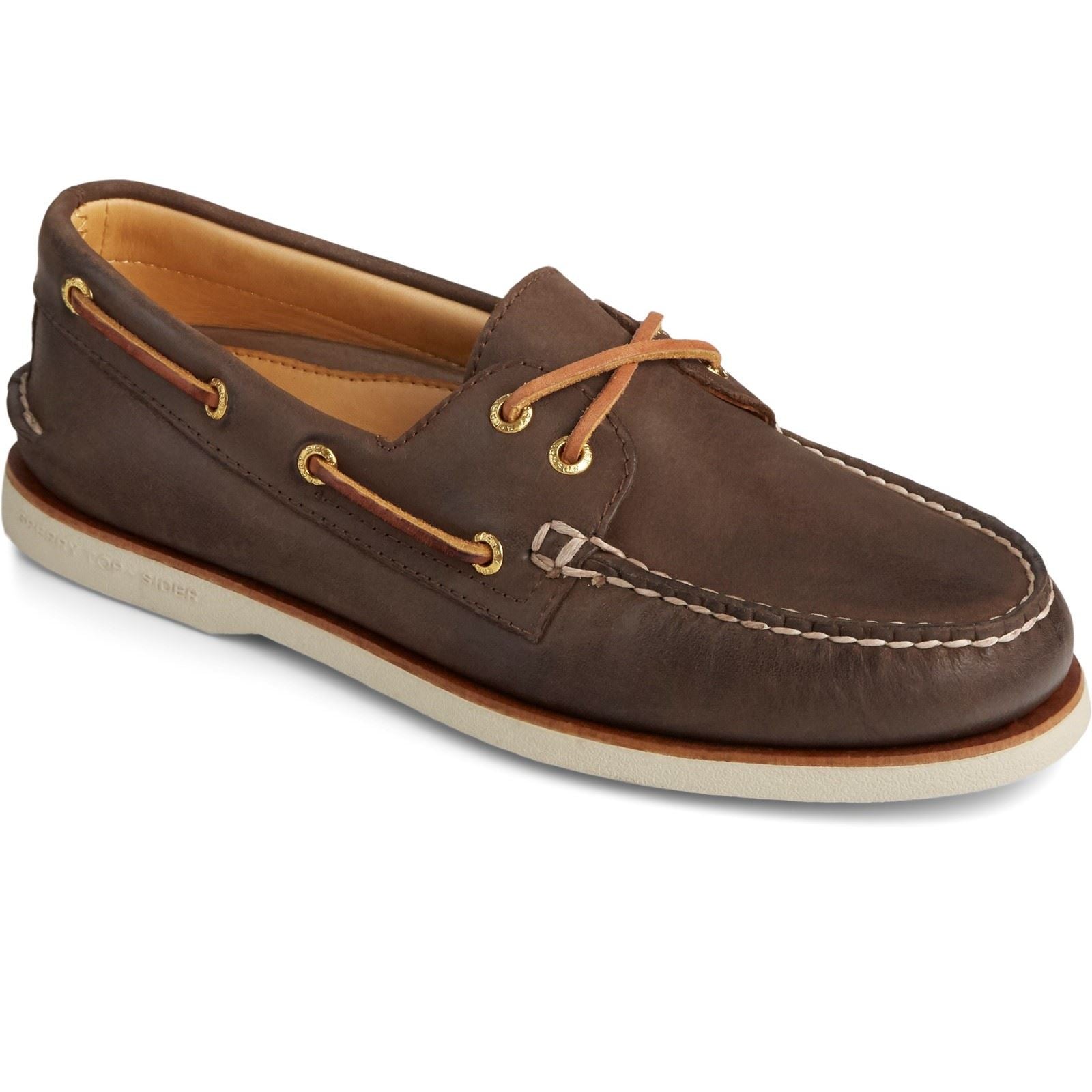 Sperry Gold Cup Authentic Original Leather Men's Brown Boat Shoes