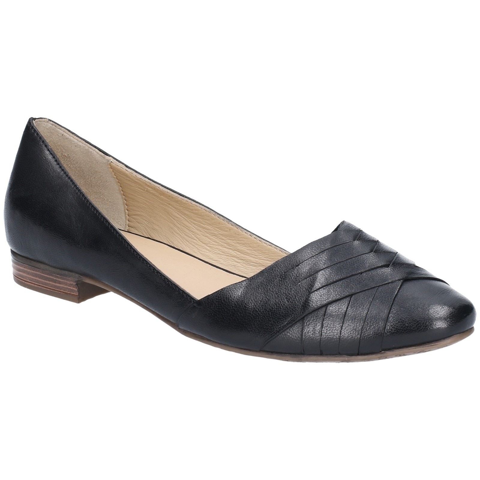 Hush Puppies Marley Ballerina Leather Women's Black Flats