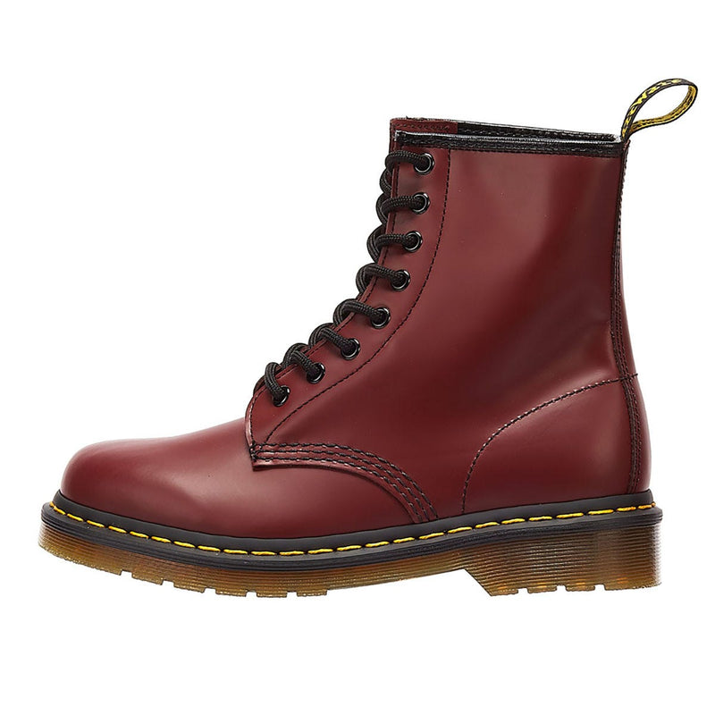 Dr Martens 1460 Smooth Cherry Red Leather Boots – Tower-London.EU