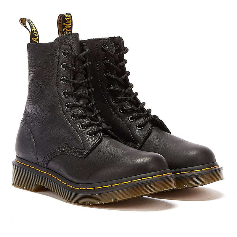 Dr. Martens Womens Black Pascal Virginia Leather Boots