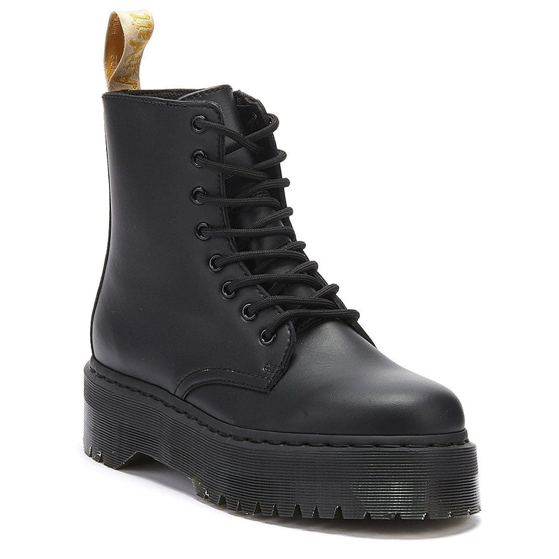 Dr. Martens Jadon II Vegan Womens Black Mono Boots