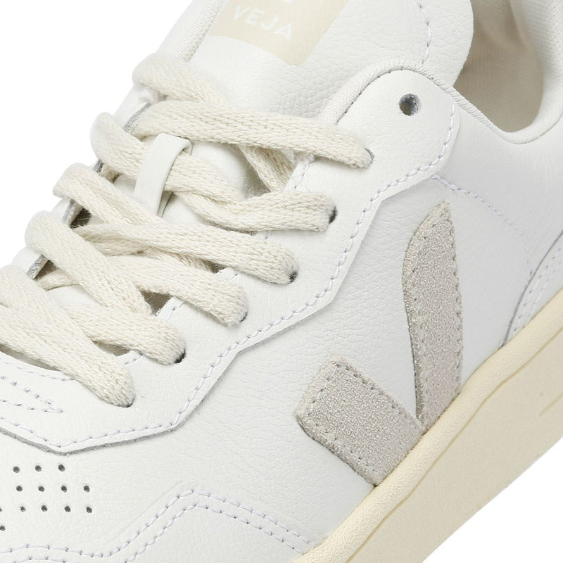 Veja V-90 Leather Women's White/Natural Trainers