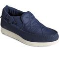 Sperry Moc-Sider Suede Women's Navy Moccasins Shoes