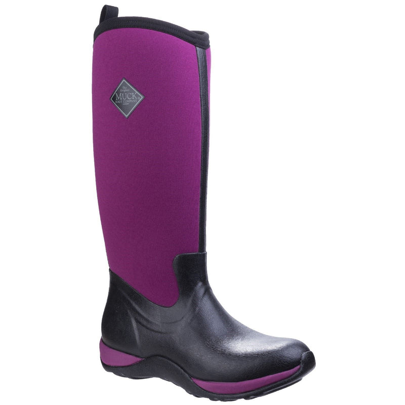 Muck Boots Arctic Adventure Neoprene Black/Maroon Wellington Boots