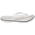 Crocs Crocband Flip Croslite Rubber White Slippers