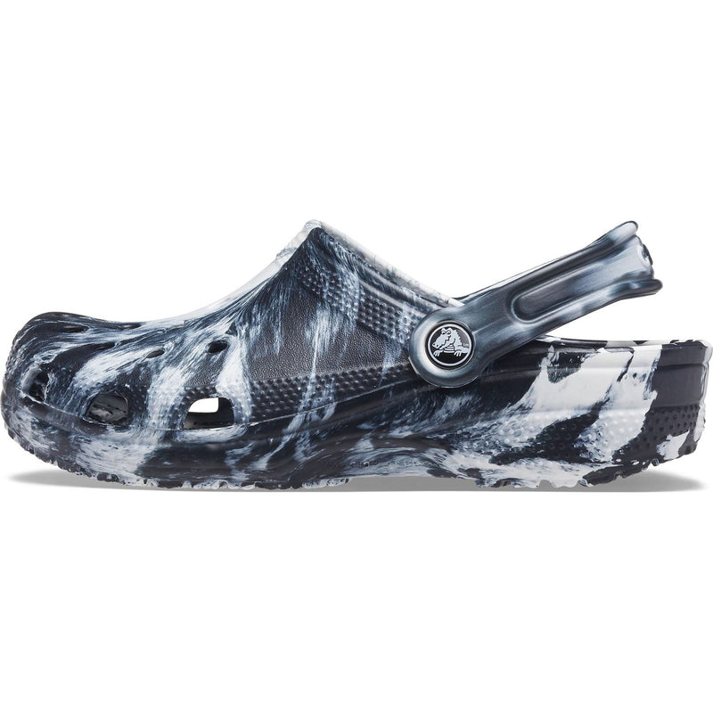 Crocs Marble Thermoplastic White/Black Clogs