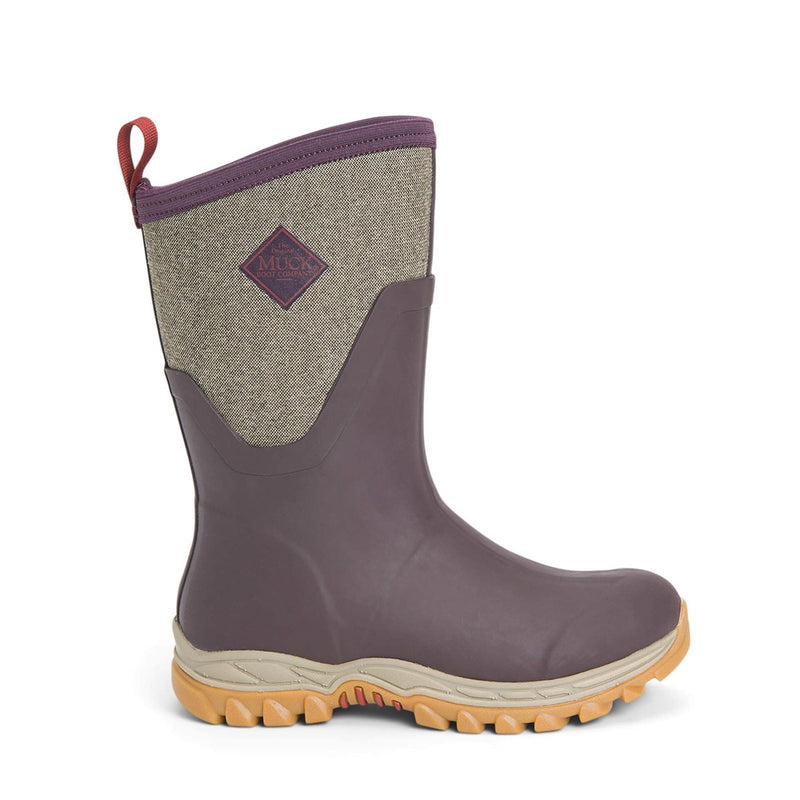 Muck Boots Arctic Sport Mid Rubber Wine Wellington Boots