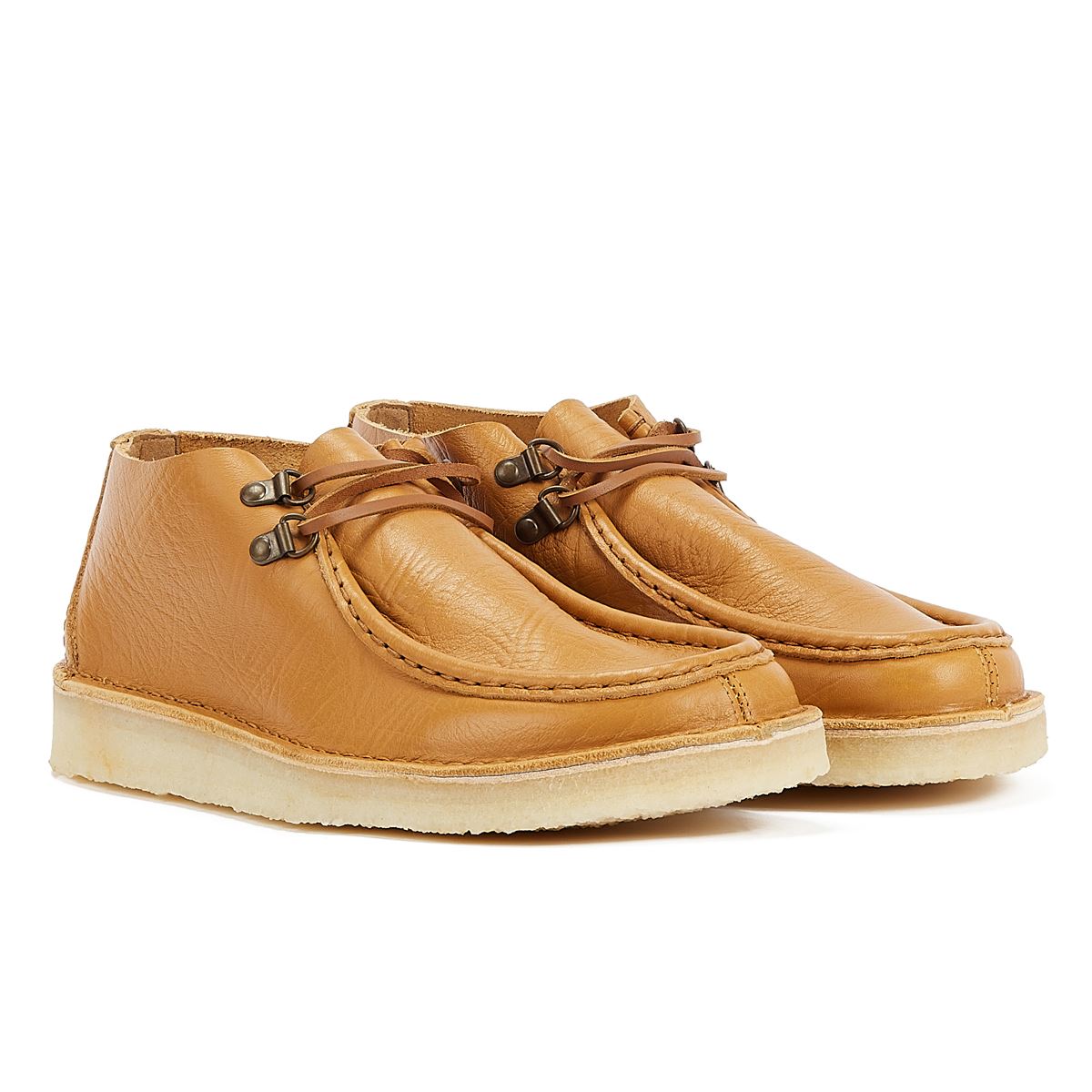 Clarks mens hot sale tan boots