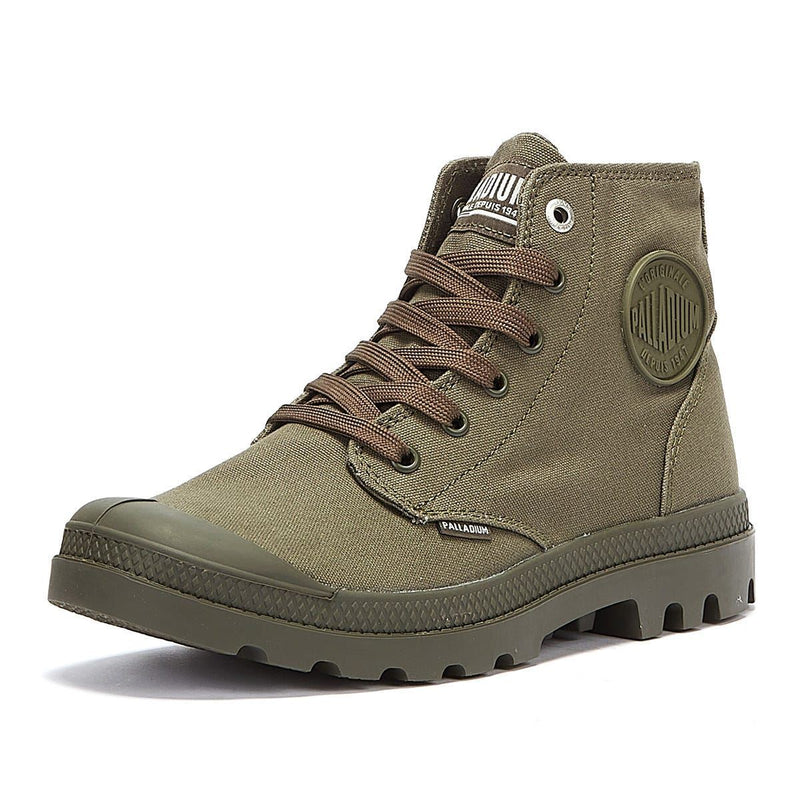 Palladium Pampa Hi Mono Chrome Green Boots