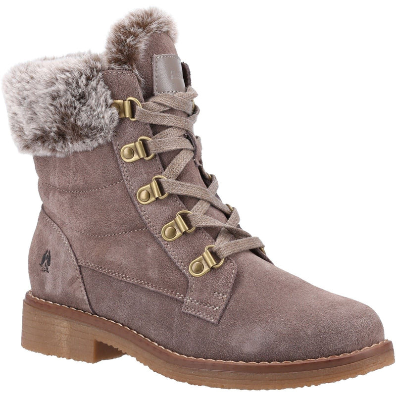 Hush Puppies Florence Leather Women's Taupe Boots