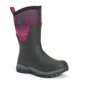 Muck Boots Arctic Sport Mid Rubber Black/Magenta Wellington Boots