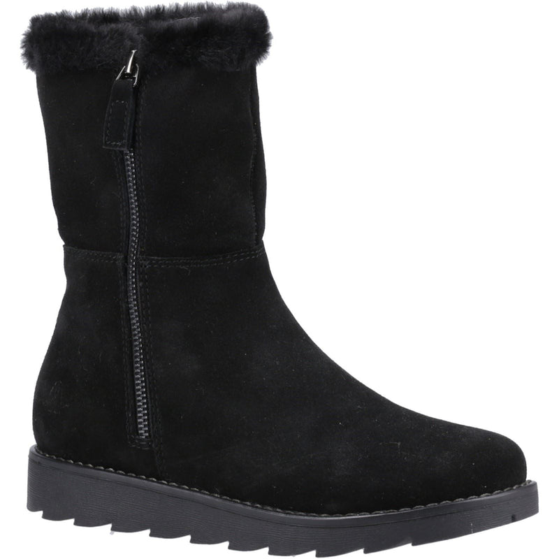 Hush Puppies Mary Suede Women's Black Boots