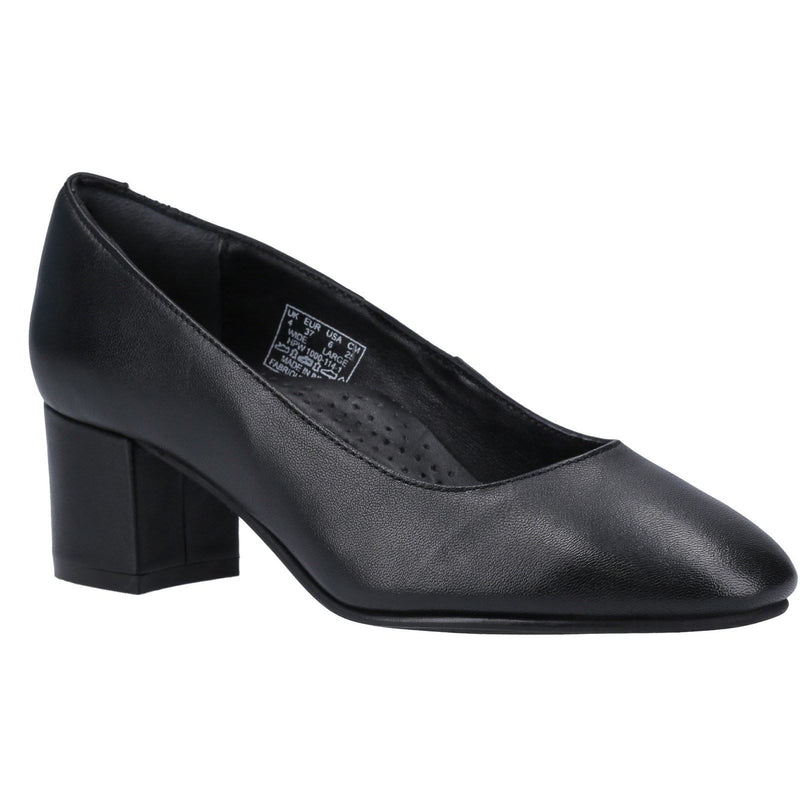 Hush Puppies Anna Leather Women's Black Heels