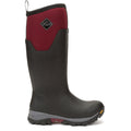 Muck Boots Arctic Ice Tall Rubber Black/Maroon Wellington Boots