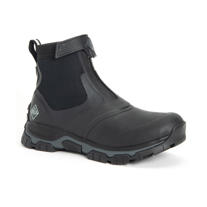 Muck Boots Apex Mid Zip Rubber Black/Dark Shadow Wellington Boots