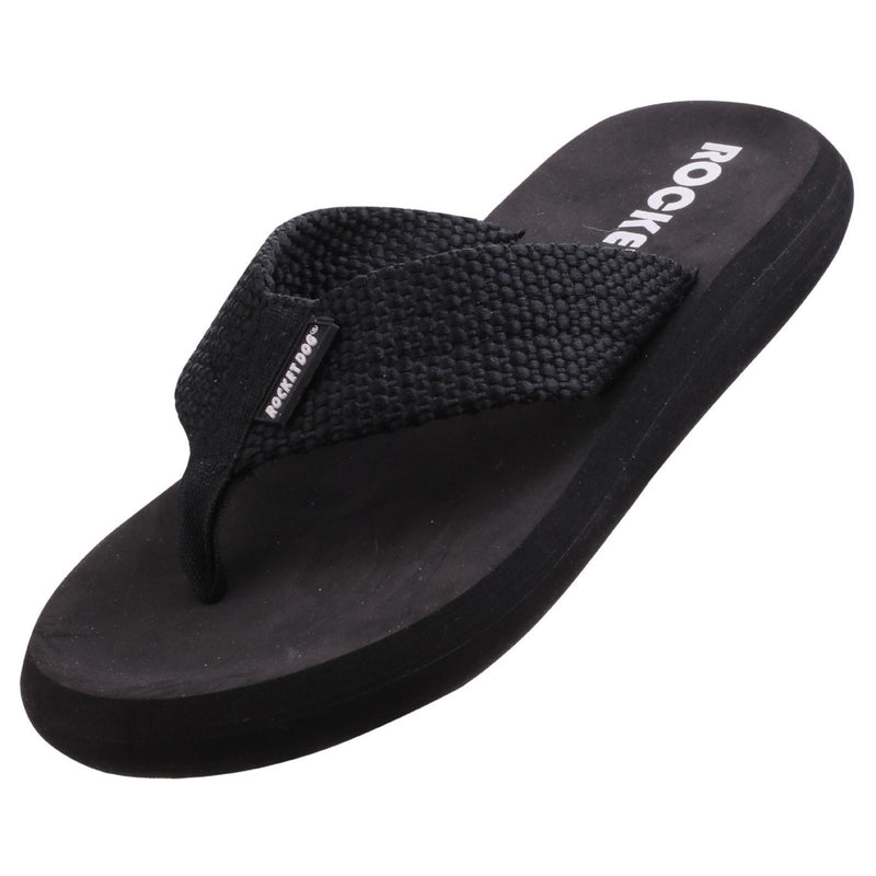 Rocket Dog Sunset Webbing Women's Black Flip Flops