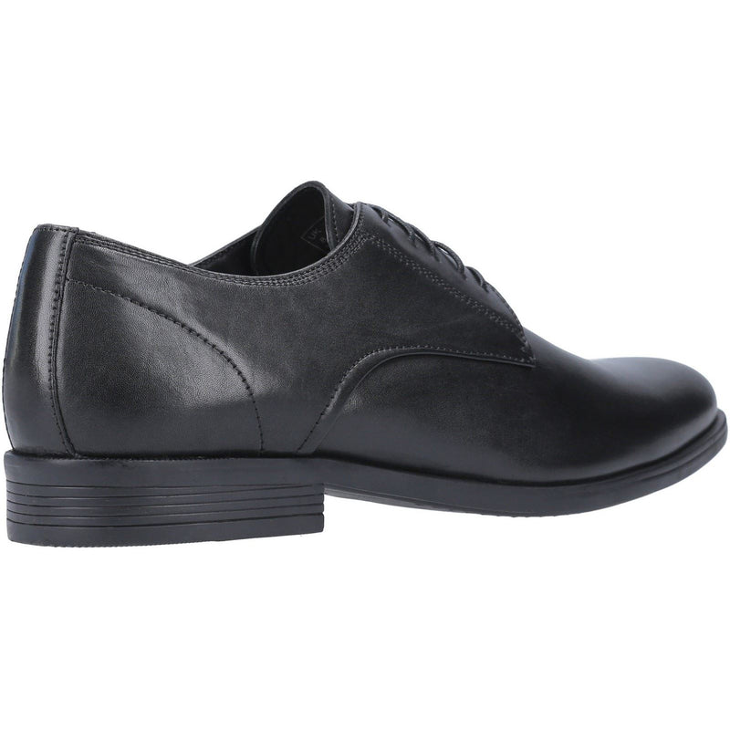 Hush Puppies Oscar Clean Toe Leather Men's Black Lace-Up Shoes