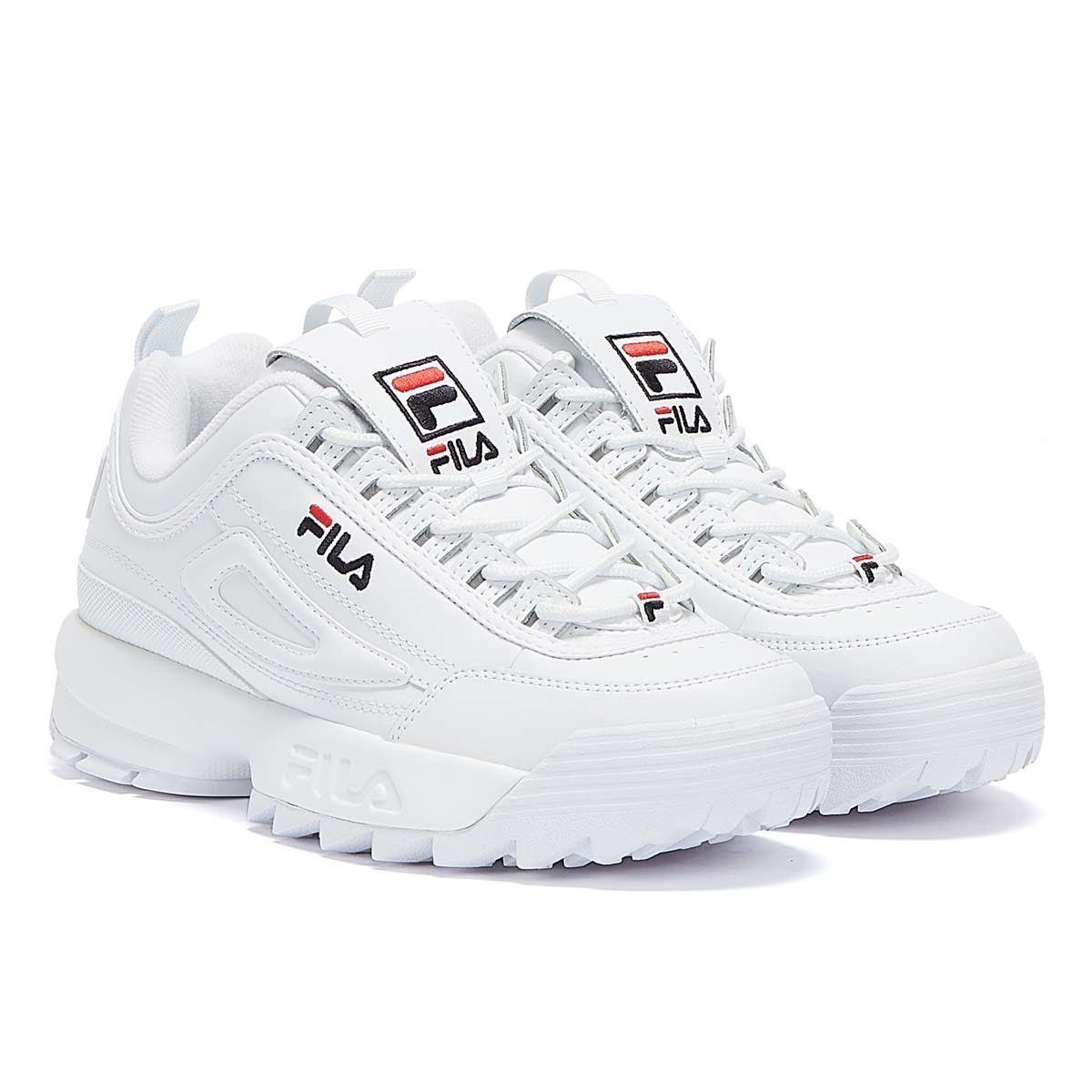 Fila Disruptor II Premium White Trainers Tower London.EU