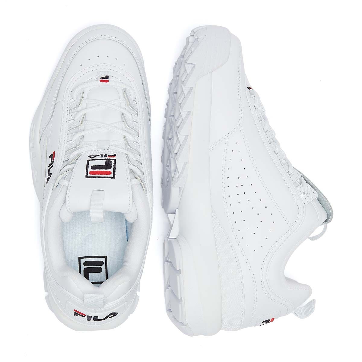 Fila Disruptor II Premium White Trainers Tower London.EU