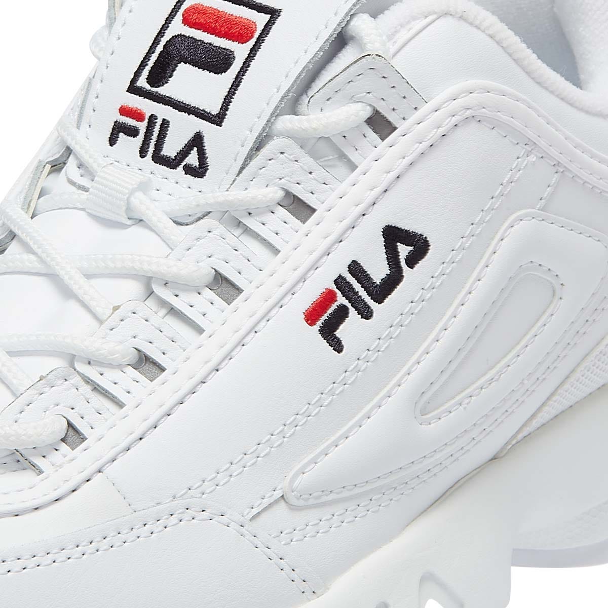 Fila Disruptor II Premium White Trainers Tower London.EU