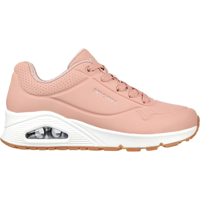 Skechers Womens Uno Stand On Air 73690-BLSH Blush Lace Up Shoe