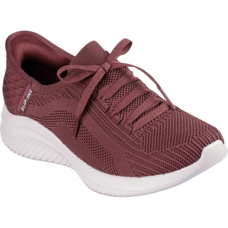 Skechers Womens Ultra Flex 3.0 Brilliant Path 149710-BURG Burgundy Slip On Shoe