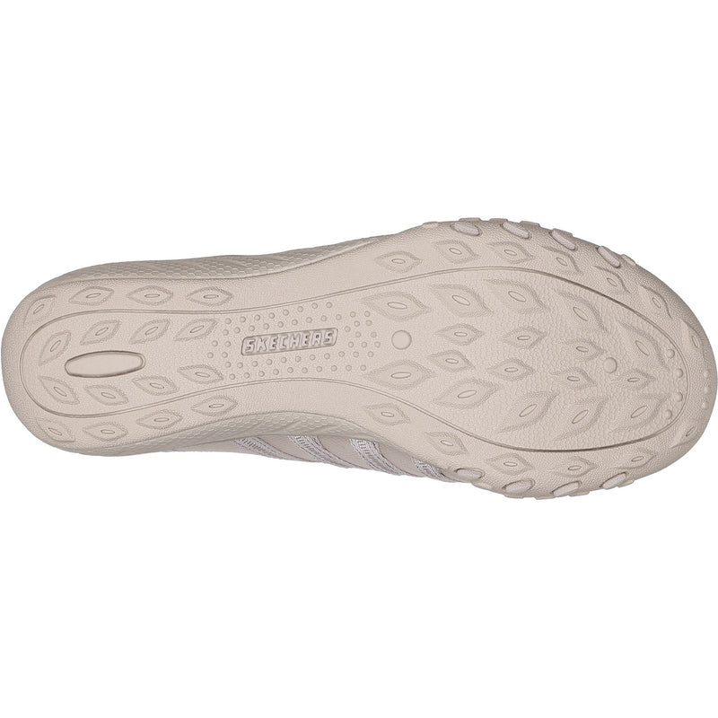 Skechers Womens Breathe-Easy - Roll-With-Me 100593-TPE Taupe Slip On Shoe