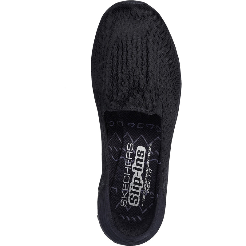 Skechers Womens Reggae Fest 2.0 - Guiding 158698-BBK Black Slip On Shoe