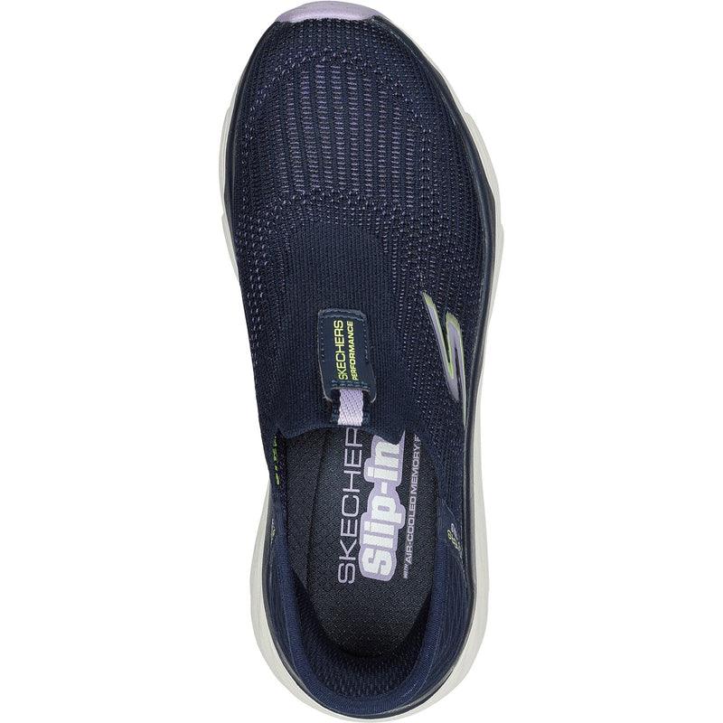 Skechers Womens Max Cushioning - Smooth 128571-NVLV Navy/Lavender Slip On Shoe