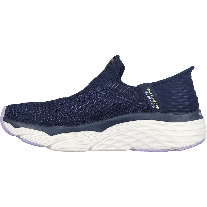 Skechers Womens Max Cushioning - Smooth 128571-NVLV Navy/Lavender Slip On Shoe