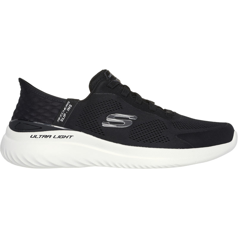 Skechers Mens Bounder 2.0 Emerged 232459-BKW Black/White Slip On Shoe