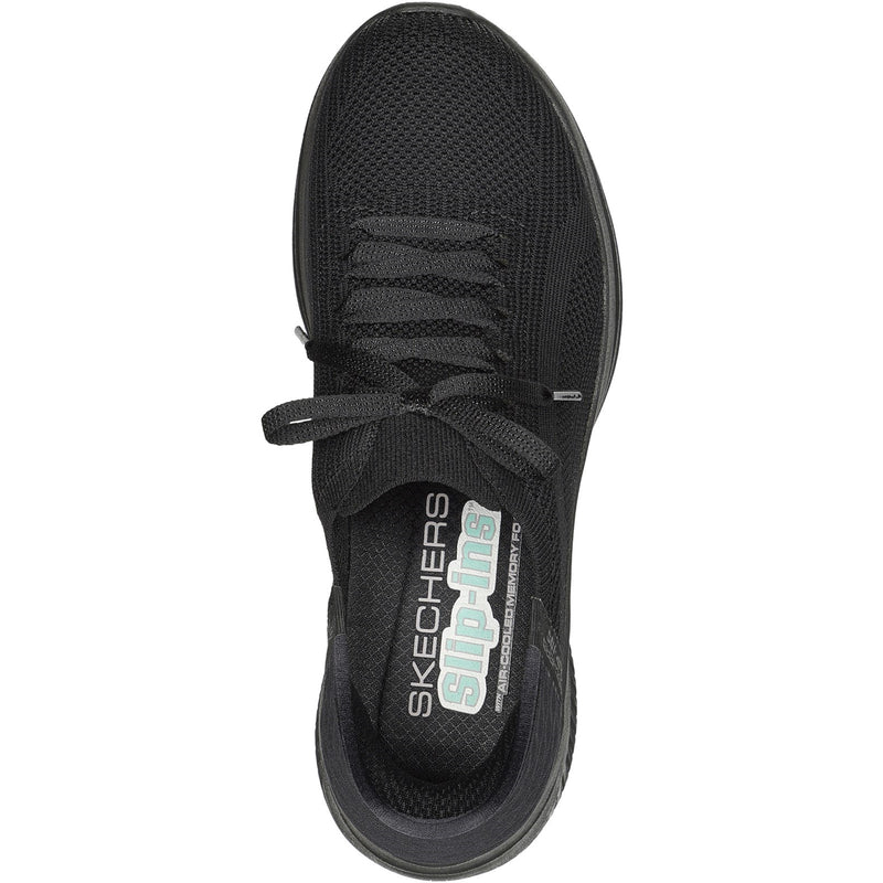 Skechers Womens Ultra Flex 3.0 - Brilliant 149710W-BBK Black Lace Up Shoe