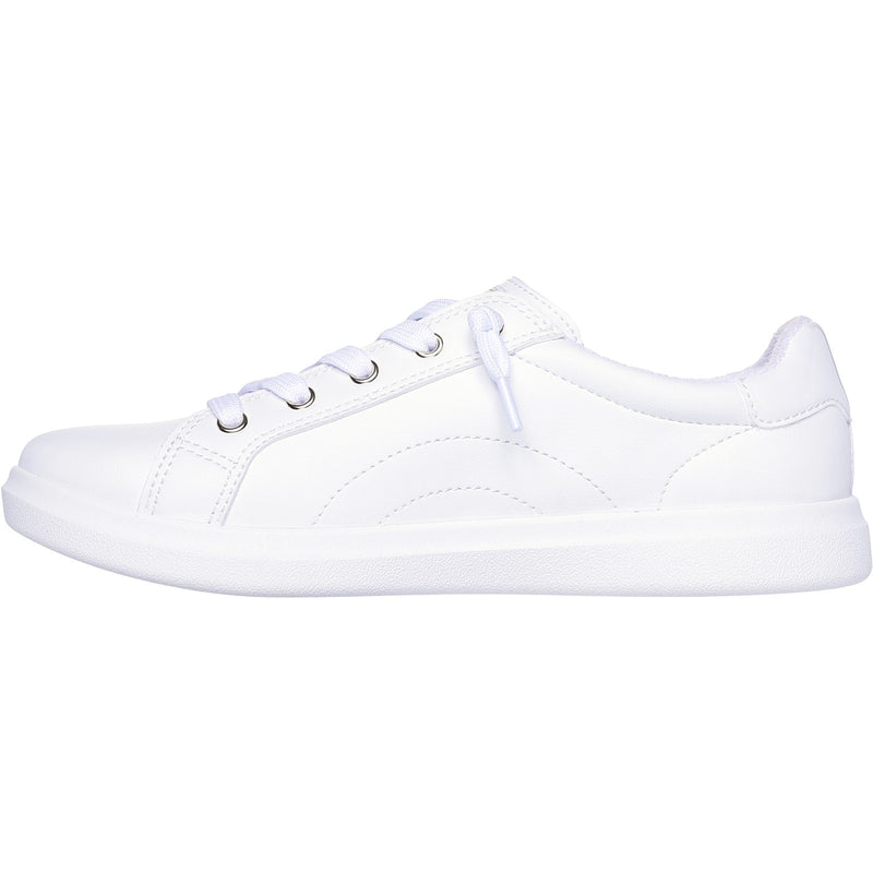 Skechers Womens BOBS D'Vine Instant Delight 114456-WHT White Lace Up Shoe