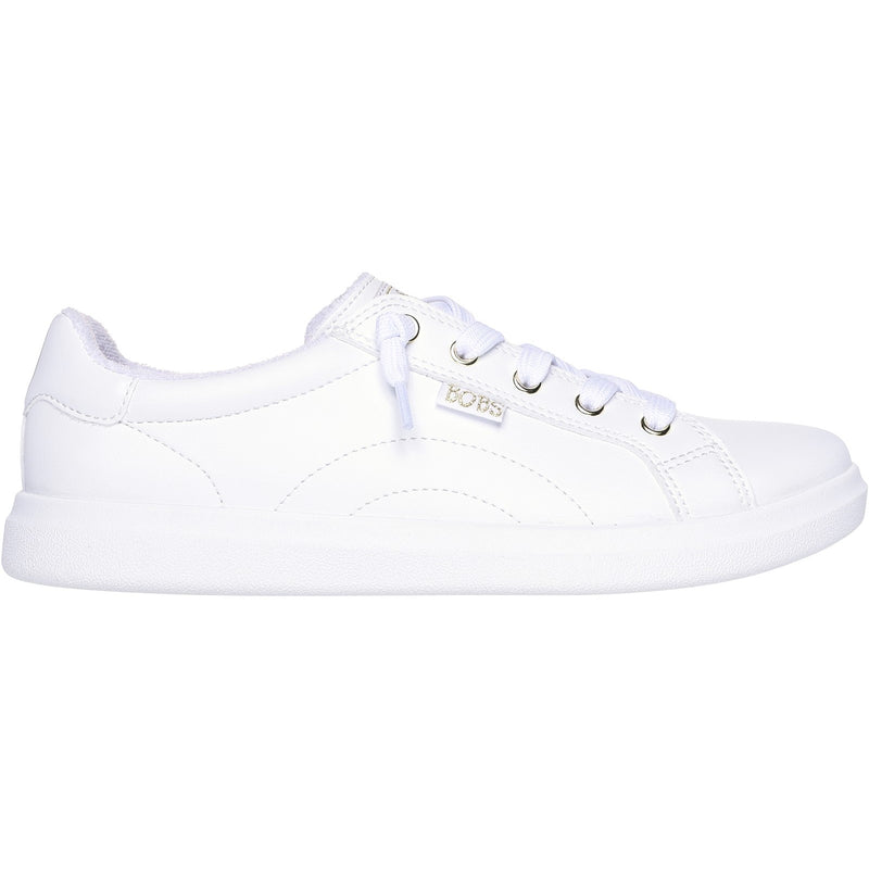 Skechers Womens BOBS D'Vine Instant Delight 114456-WHT White Lace Up Shoe