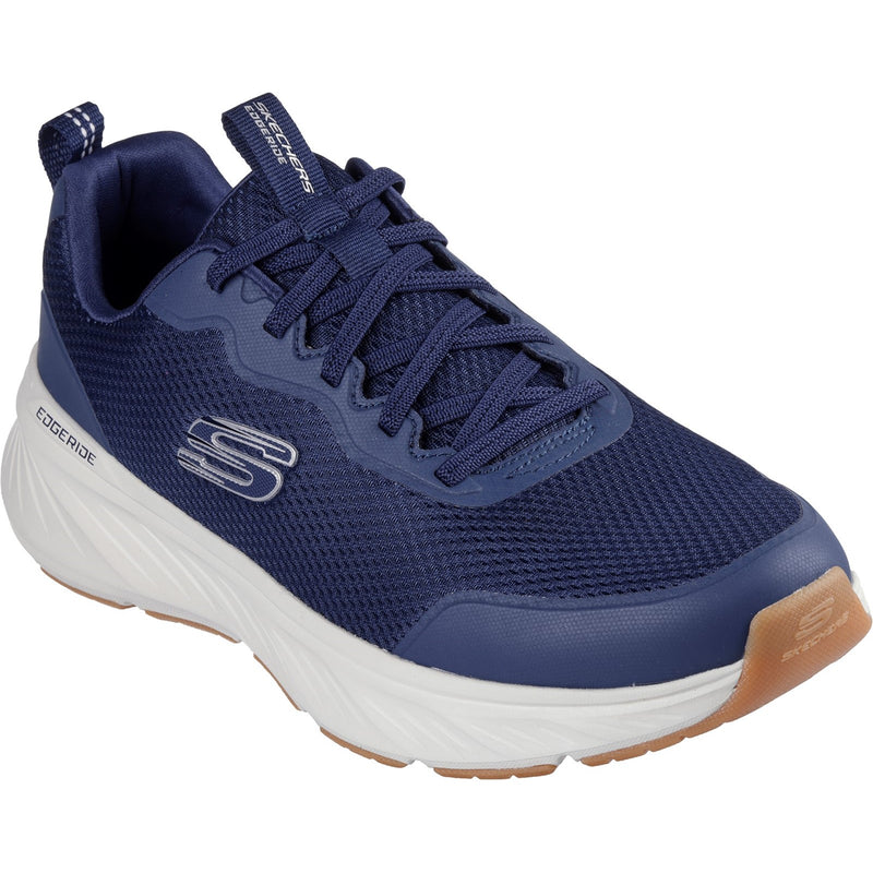 Skechers Mens Edgeride Rekze 232835-NVW Navy/White Lace Up Shoe