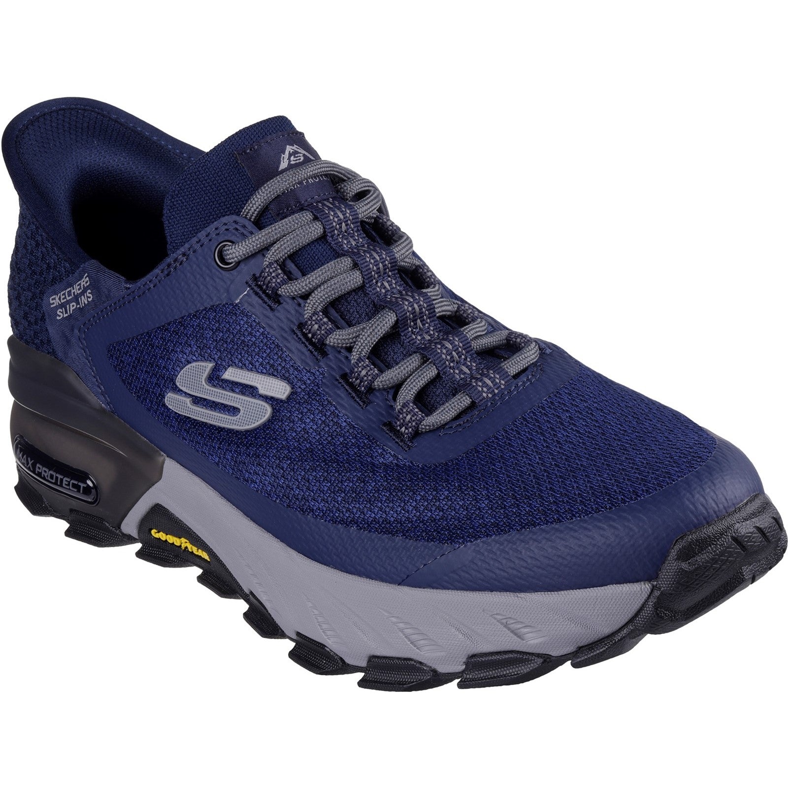 Skechers Mens Max Protect Assembly 237309-NVY Navy Lace Up Shoe