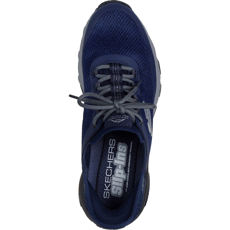 Skechers Mens Max Protect Assembly 237309-NVY Navy Lace Up Shoe