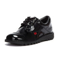 Kickers Kick Lo Black Patent Shoes