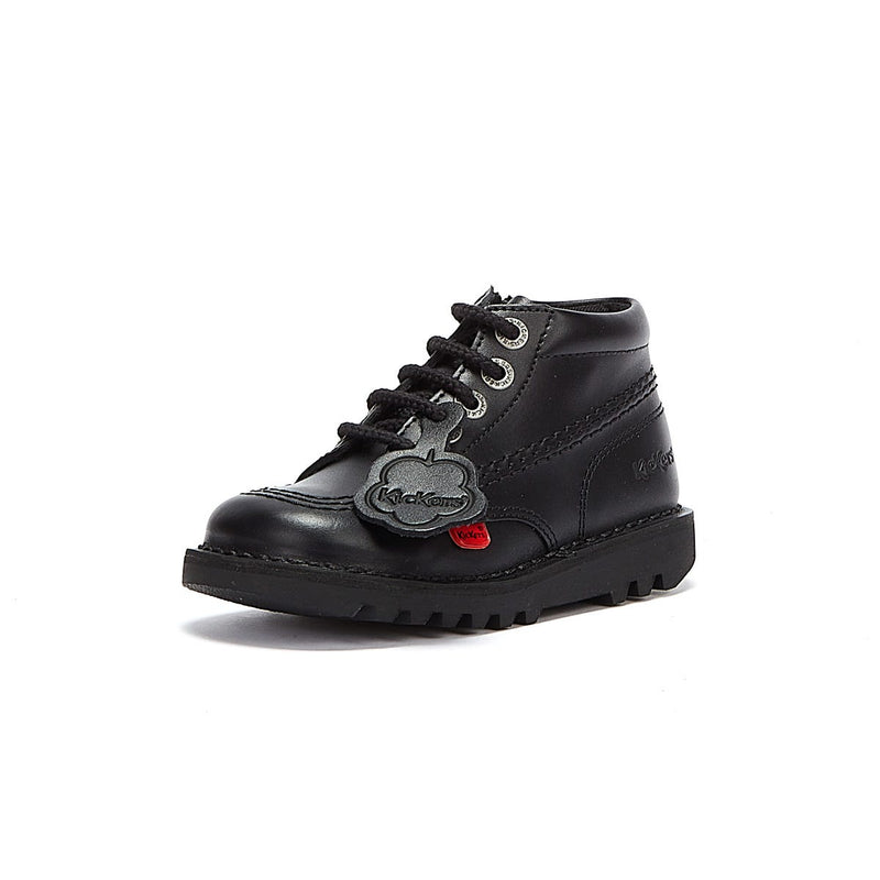 Kickers Kick Hi Zip Infant Black Boots